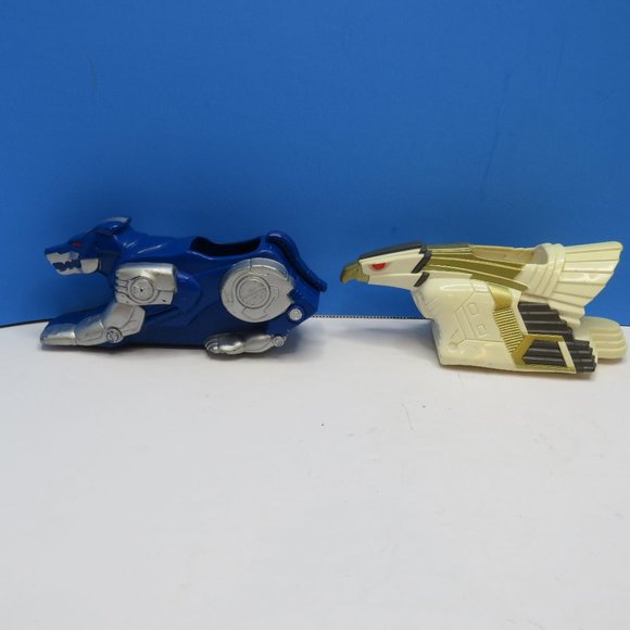 VTG 95 Mighty Morphin Power Rangers Lot of 5 Vehicle 6" L w/4 Figures 4"" T - Picture 1 of 12